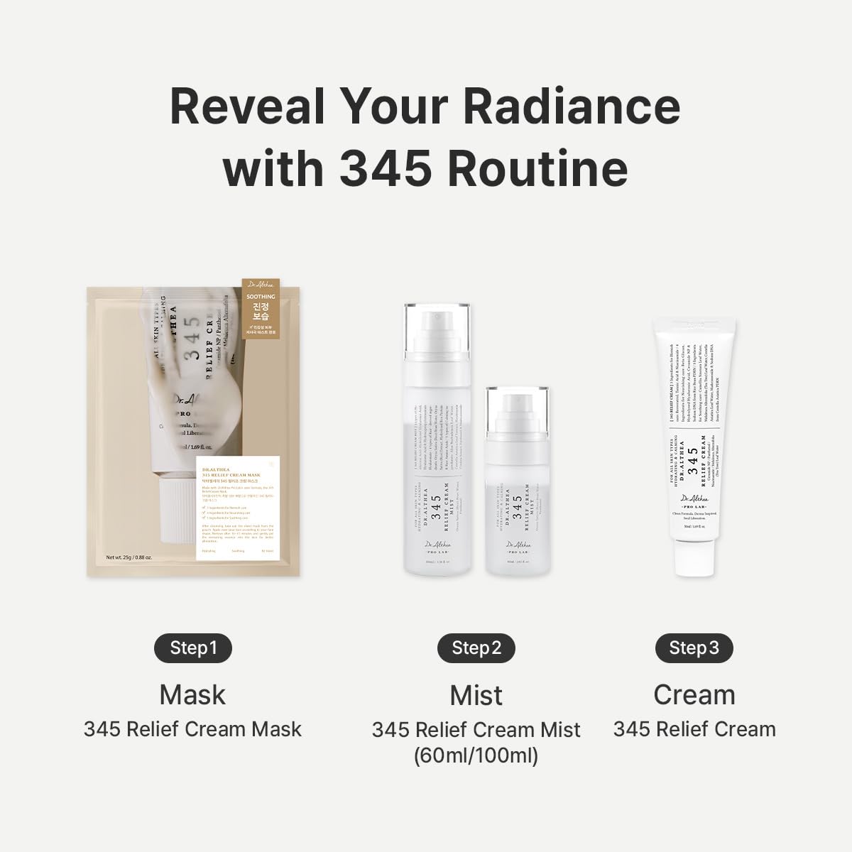 Dr.Althea 345 Relief Cream, Korean Skincare
