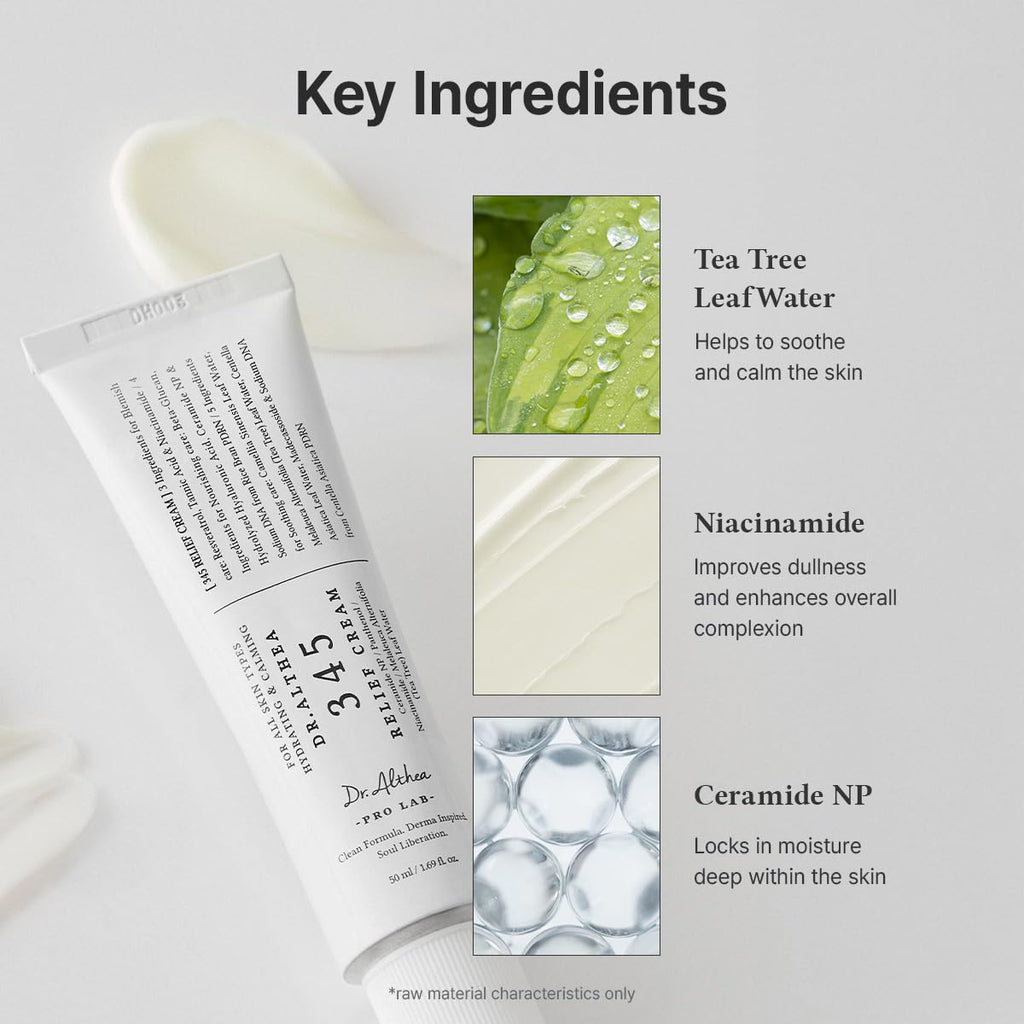 Dr.Althea 345 Relief Cream, Korean Skincare